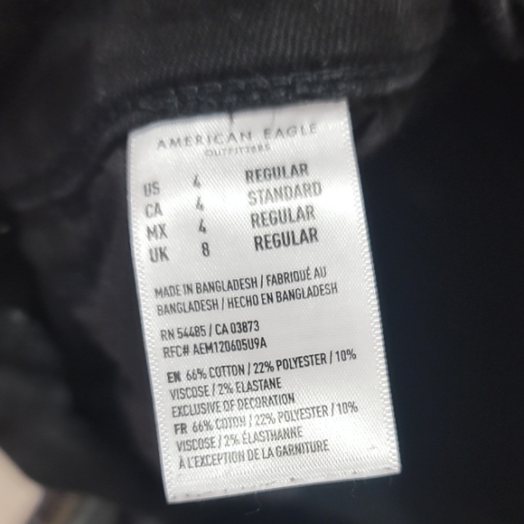 American Eagle Outfitters Black Skinny Jeans with Distressed Design - Picture 8 of 8
